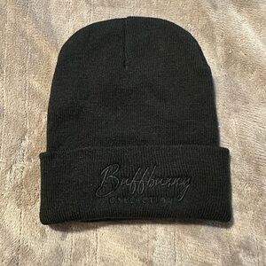 Buffbunny Black Knit Beanie